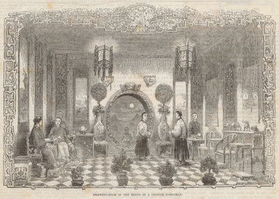 Salong i huset til en kinesisk adelsmann av Alfred Crowquill