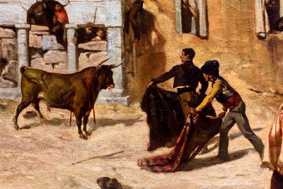 Novillos-kampen, detalj av Alfred Dehodencq