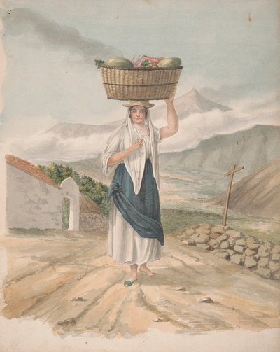 Kvinnelig huckster fra Port Orotava av Alfred Diston