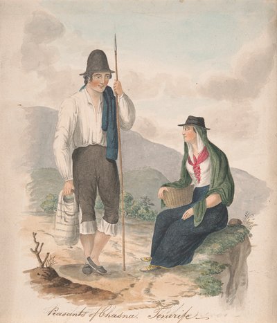Bønder i Chasna, Tenerife av Alfred Diston