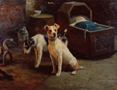 Holder vakt av Alfred Duke