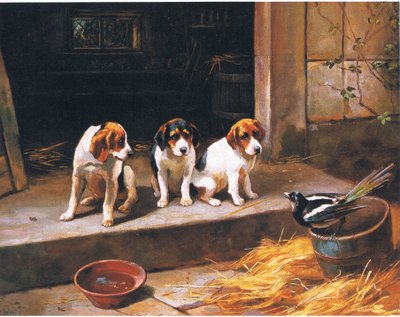 Den ubudne gjesten, fra magasin eller bokkilde ukjent (farge litho) av Alfred Duke