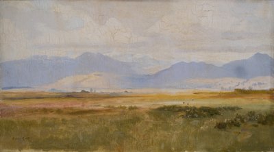 Harlechbukta, vår (maleri) av Alfred East