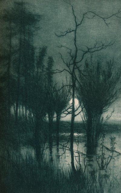 Den stille månen, c1901 av Alfred East