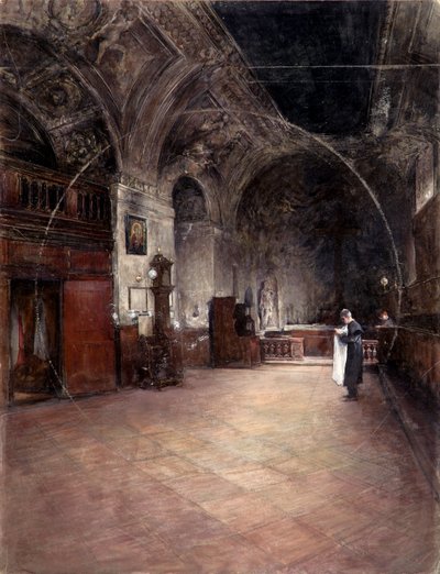 Sakristiet til Stephanskirche i Wien av Alfred Edler von Pflügl