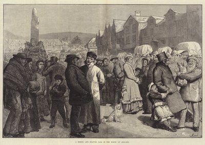 En ansettelses- og statuemesse i Nord-England av Alfred Edward Emslie