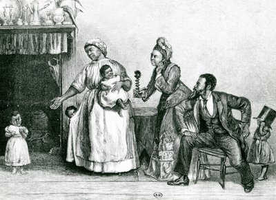 Tante Chloes besøk, 1877 av Alfred Edward Emslie