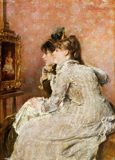 Beundrer portrettet, 1879 av Alfred Emile Stevens