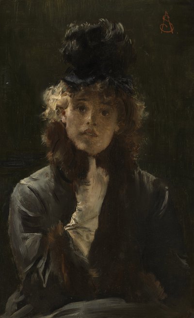 Den parisiske sfinks, ca. 1880 av Alfred Emile Stevens