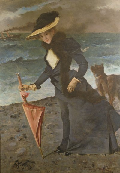 På kysten, 1891 av Alfred Emile Stevens