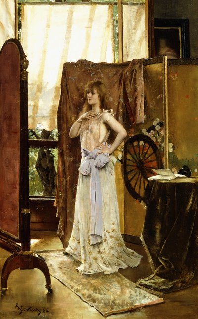 Øver, 1888 av Alfred Emile Stevens