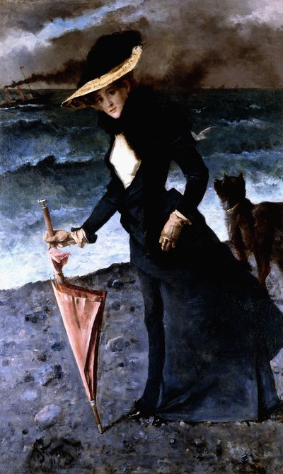 The Gale, 1891 av Alfred Emile Stevens