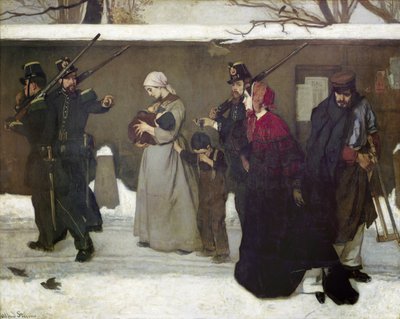 Hva kalles Vagrancy eller, The Hunters of Vincennes, 1854 av Alfred Emile Stevens
