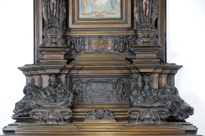 Detalj av Sam Wilson Chimneypiece, ca. 1908-14 (bronse) av Alfred Gilbert