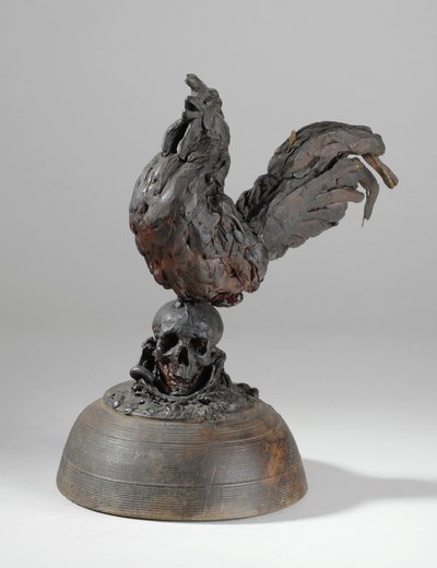 En av 9 maketter for Sam Wilson Chimneypiece, ca. 1908-14 (gips og skjellakk) (se også 876021) av Alfred Gilbert