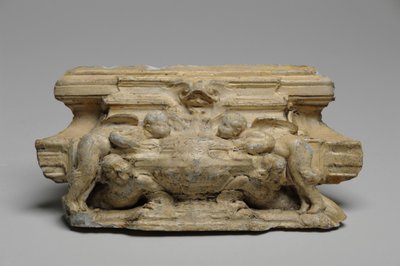 En av 9 maquetter for Sam Wilson Chimneypiece, ca. 1908-14 (gips og skjellakk) av Alfred Gilbert