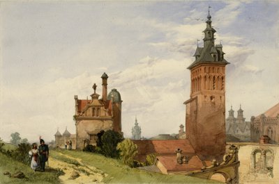 En utsikt nær Moskva, 1836 (wc på papir) av Alfred Gomersal Vickers