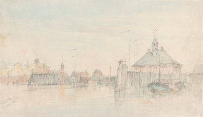 Havn, Hamburg fra Elben av Alfred Gomersal Vickers