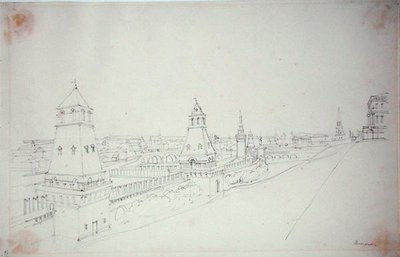 Moskva, 1827 av Alfred Gomersal Vickers