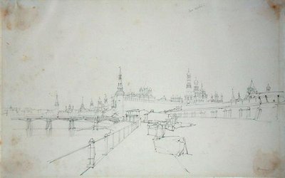 Moskva, 1827 av Alfred Gomersal Vickers