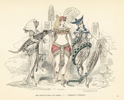 Salammbo og Potifars kone i eksotiske antrekk, Carthage, 3 av Alfred Grevin