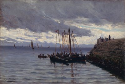 Ankomst av sardinfiskerne av Alfred Guillou
