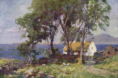 Hytte ved sjøen, Renvyle av Alfred Heaton Cooper