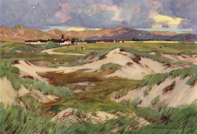 Danmark: Kandestederne, A Primitive Hamlet in North Jylland (farge litho) av Alfred Heaton Cooper