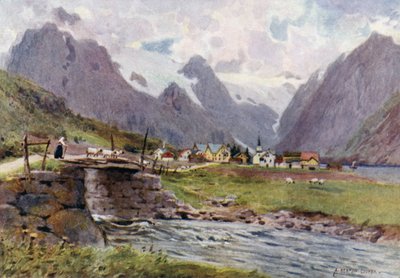 Fjaerland, Sognefjorden av Alfred Heaton Cooper