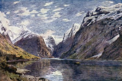 Loen Vand og Breen, Nord Fjord av Alfred Heaton Cooper