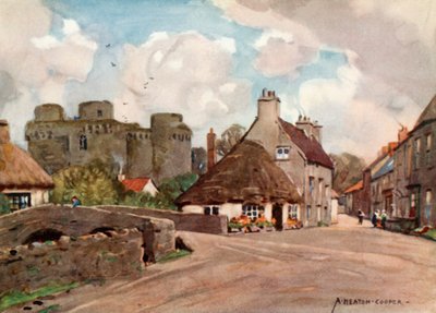 Nunney Village and Castle av Alfred Heaton Cooper