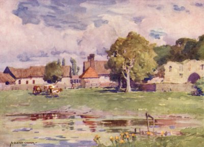 The Abbey Farm, Thetford, Norfolk av Alfred Heaton Cooper