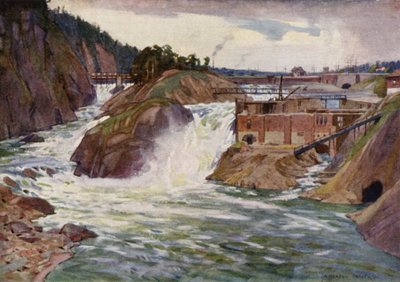 Trollhattan-fossen av Alfred Heaton Cooper