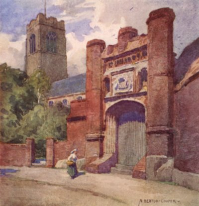Wolseys Gateway, Ipswich, Suffolk av Alfred Heaton Cooper