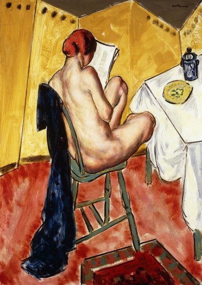 Den gule skjermen, av Alfred Henry Maurer