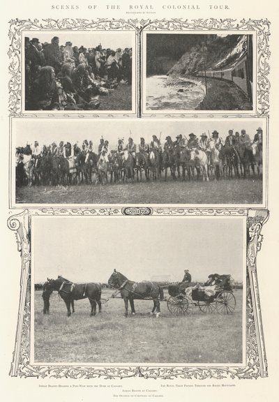 Scener fra Royal Colonial Tour av Alfred Hugh Fisher