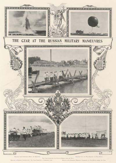 Tsaren ved de russiske militære manøvrene av Alfred Hugh Fisher