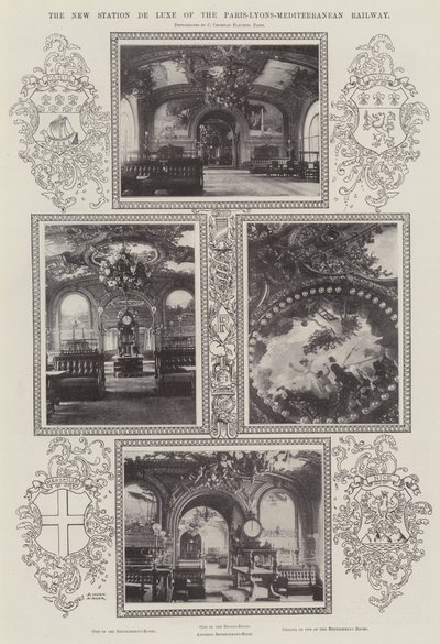 Den nye stasjonen De Luxe for Paris-Lyons-Middelhavsbanen av Alfred Hugh Fisher