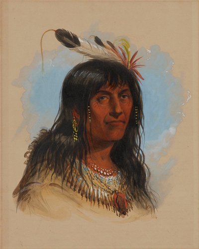 «Big Bowl» (en crowhøvding) av Alfred Jacob Miller