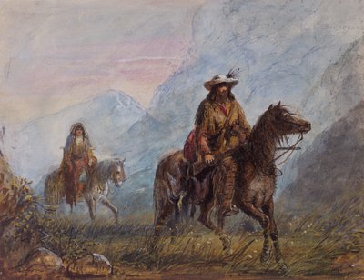 Kaptein Joseph Rutherford Walker, ca. 1837 (akvarell på papir) av Alfred Jacob Miller