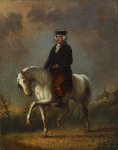 George Washington på Mount Vernon av Alfred Jacob Miller