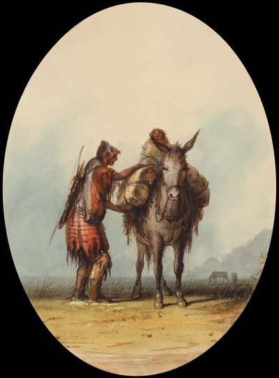 Root Diggers, ca. 1837 (akvarell og gouache på papir) av Alfred Jacob Miller