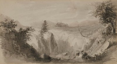 Scene i Perthshire, Skottland av Alfred Jacob Miller