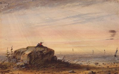 Sea Coast, ca. 1837 (akvarell på papir) av Alfred Jacob Miller