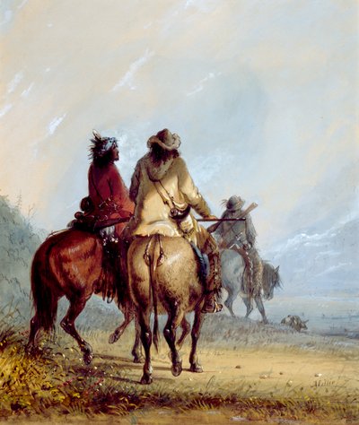Pelsjegere på vei til beverjakt av Alfred Jacob Miller