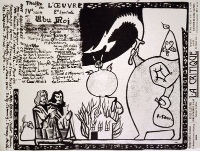 Ubu konge. 1896 (plakat) av Alfred Jarry
