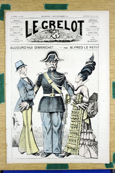 Omslag til "" Le Grelot"", nummer 167, Satirical in Colors av Alfred Le Petit