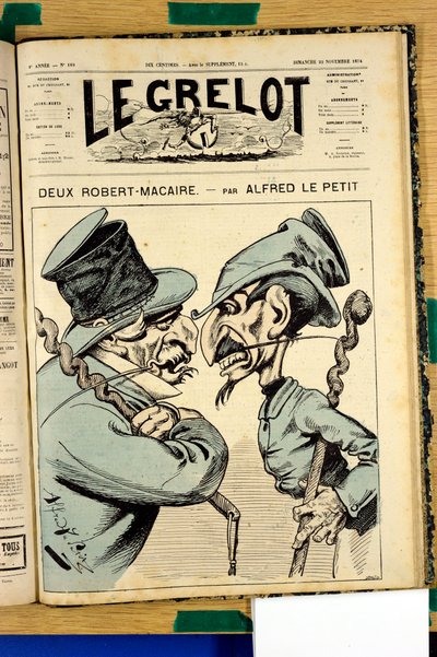 Omslag til "" Le Grelot"", nummer 189, Satirical in Colors av Alfred Le Petit