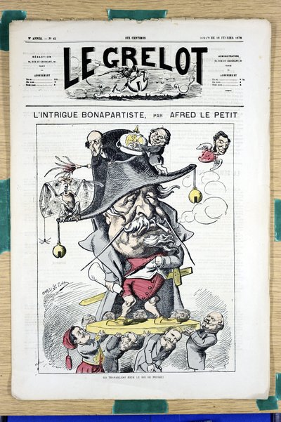 Omslag til "" Le Grelot"", nummer 45, Satirical in Colors av Alfred Le Petit