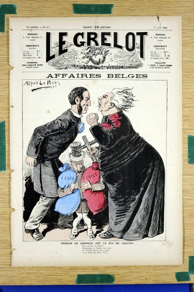 Omslag til ""Le Grelot"", nummer 697, Satirical in Colors av Alfred Le Petit